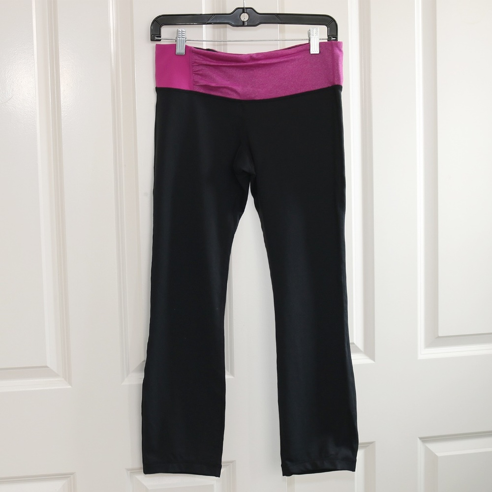 Lululemon Wonder Under Crop Leggings Black Size 8